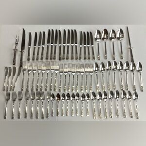 VTG 1936 Oneida Community CORONATION Silverplate 75 Piece Set